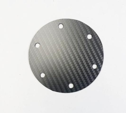 CARBON FIBER ROUND Matte Steering Wheel Horn Button Cover Plate NO Button
