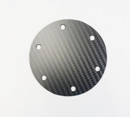 CARBON FIBER ROUND Matte Steering Wheel Horn Button Cover Plate NO Button