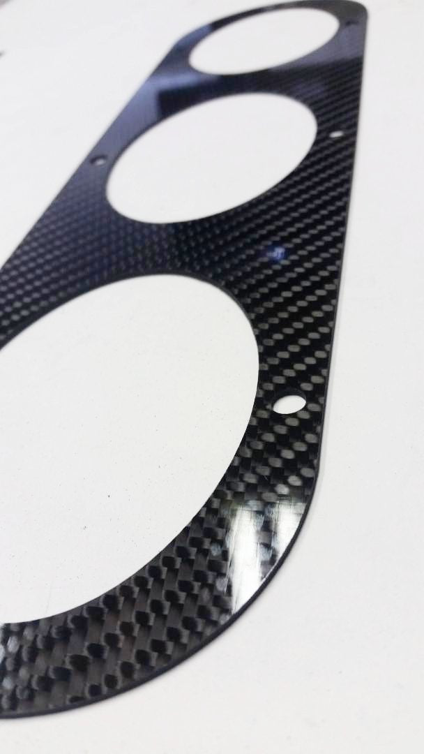 Real CARBON FIBER 2pcs Universal Car Rear Bumper Race Air Diversion Diffuser Panel