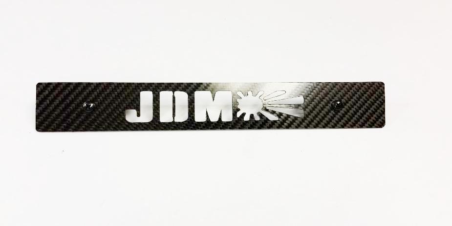 CARBON FIBER JDM SUNRISE Front License Plate Delete for Subaru WRX Impreza STi