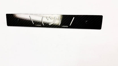 CARBON FIBER CNC'ed SHRUG Front License Plate Delete for Subaru WRX Impreza STi