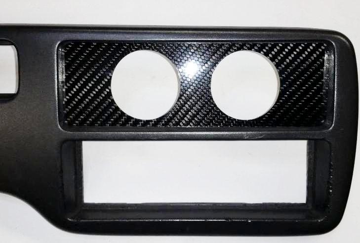 CARBON FIBER 2 52MM Climate Control Block Off Plate for fit Honda EG Civic 92-95