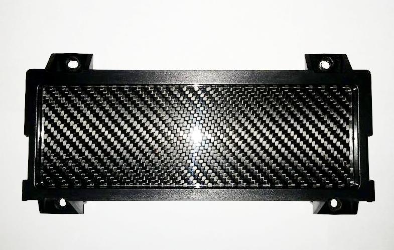 CARBON FIBER Single DIN Radio Stereo Block Off Plate Delete for Honda Del Sol