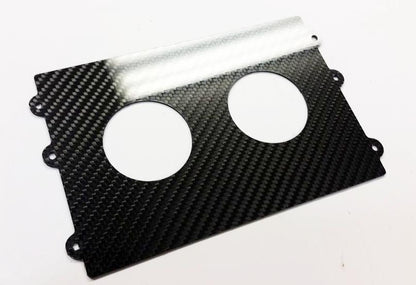 CARBON FIBER DELETE with 2 52mm gauges for 94-97 Mazda Miata Tombstone Radio Bezel