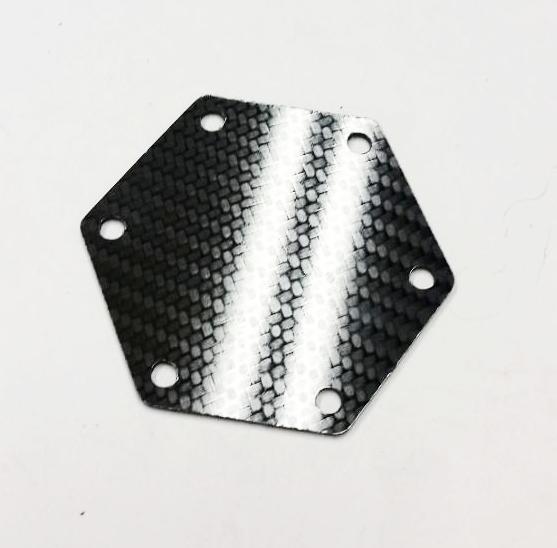 CARBON FIBER Glossy Steering Wheel Horn Button Cover Plate NO Button