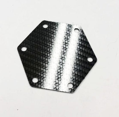 CARBON FIBER Glossy Steering Wheel Horn Button Cover Plate NO Button
