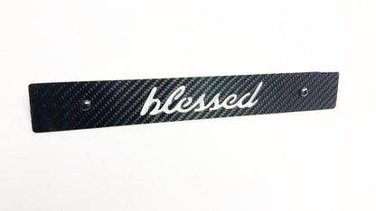 CARBON FIBER CNCed Blessed Front License Plate Delete for Subaru WRX Impreza STi