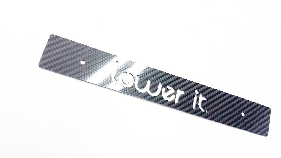 CARBON FIBER CNCed Lower It Front License Plate Delete for Subaru WRX Impreza STi