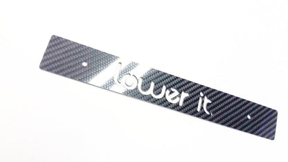 CARBON FIBER CNCed Lower It Front License Plate Delete for Subaru WRX Impreza STi