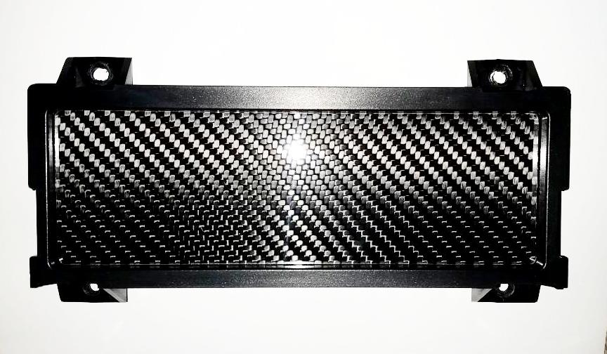 CARBON FIBER Single DIN Radio Stereo Block Off Plate Delete for Honda Del Sol