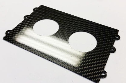 CARBON FIBER DELETE with 2 52mm gauges for 94-97 Mazda Miata Tombstone Radio Bezel