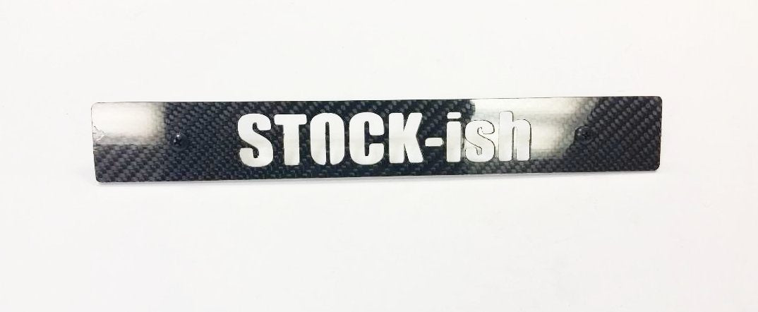CARBON FIBER STOCKish Front License Plate Delete for Subaru WRX Impreza STi