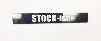 CARBON FIBER STOCKish Front License Plate Delete for Subaru WRX Impreza STi