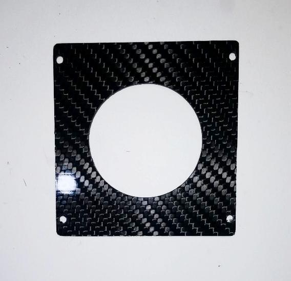 CARBON FIBER CLOCK DELETE w/ 52mm gauge PANEL for BMW 84-91 E30 325i 318i 325e
