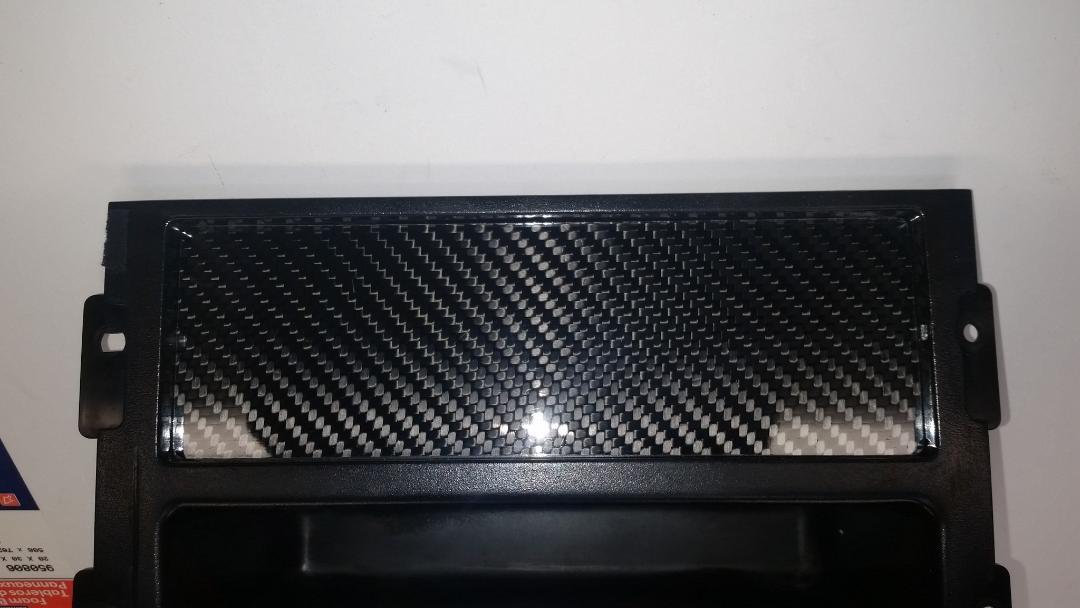 CARBON FIBER Single DIN Radio Stereo Console Off Plate Delete for Honda CRX 88-91