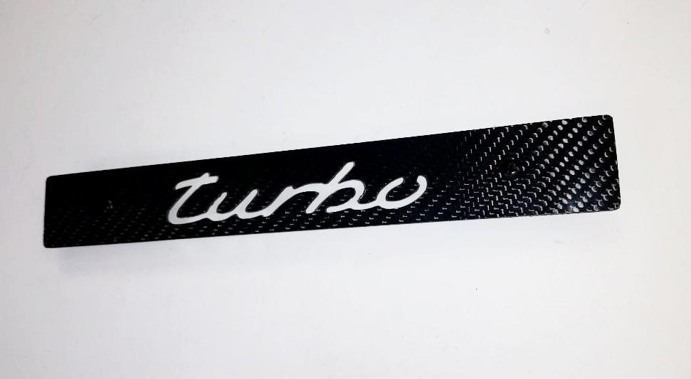 CARBON FIBER CNC'ed TURBO Front License Plate Delete for Subaru WRX Impreza STi