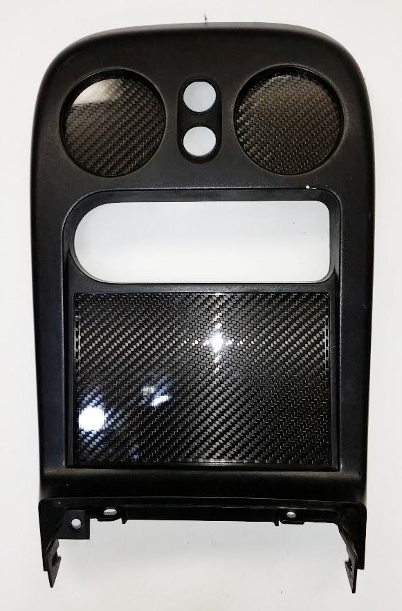 CARBON FIBER DELETE PANEL for 94-97 Mazda Miata Tombstone SURROUND Radio Bezel