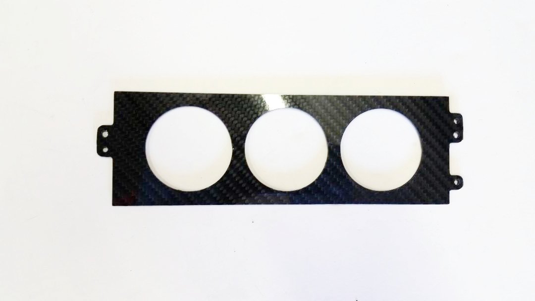 CARBON FIBER Climate Control 3 52mm Plate AC Heater Panel for Honda CRX 88-91