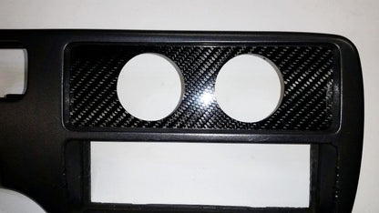 CARBON FIBER 2 52MM Climate Control Block Off Plate for fit Honda EG Civic 92-95