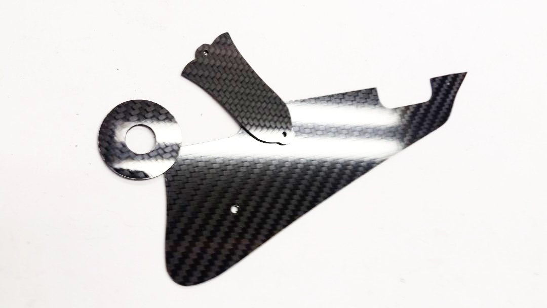 NEW CARBON FIBER Pickguard Truss & Ring Kit For Gibson Les Paul P90 pickup