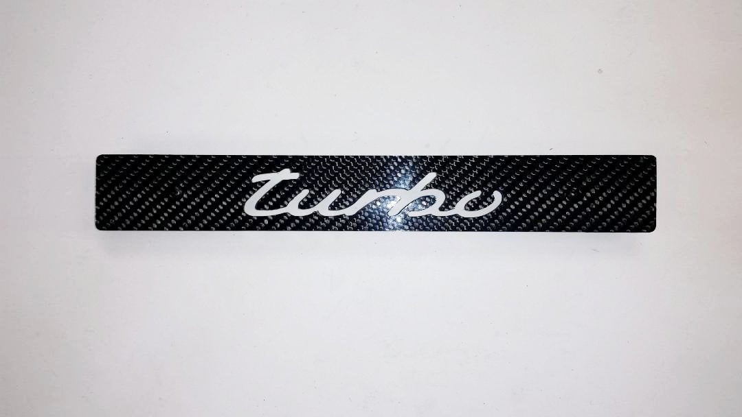 CARBON FIBER CNC'ed TURBO Front License Plate Delete for Subaru WRX Impreza STi