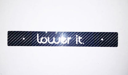 CARBON FIBER CNCed Lower It Front License Plate Delete for Subaru WRX Impreza STi