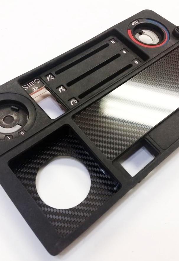 CARBON FIBER CLOCK DELETE w/ 52mm gauge PANEL for BMW 84-91 E30 325i 318i 325e