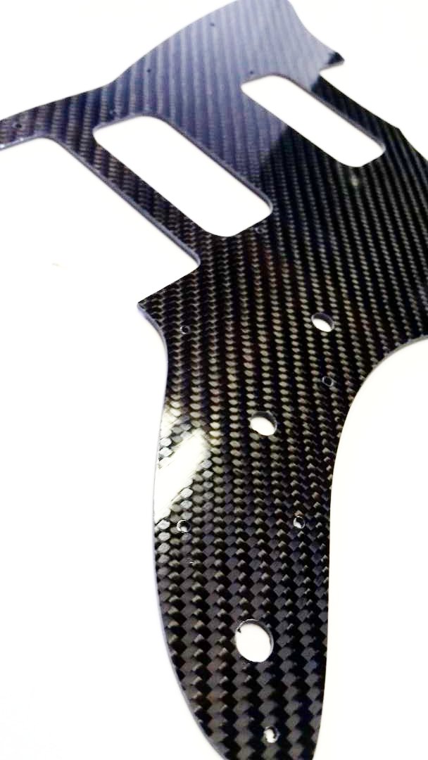 REAL * CARBON FIBER * pickguard for Squier Affinity Jazzmaster HH MADE IN USA