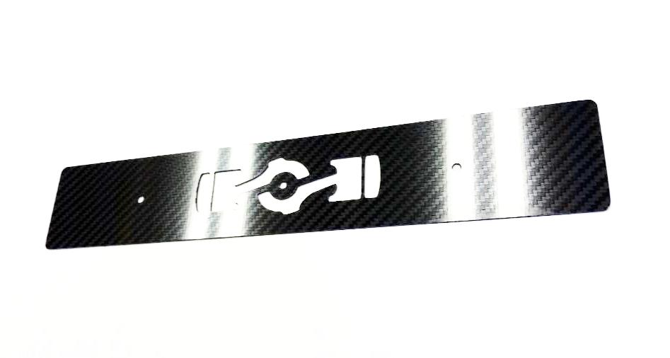 Front License Plate CARBON FIBER Boxer Delete 14"x2.5" for Subaru WRX 02-03 ONLY