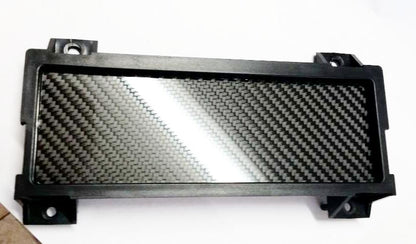 CARBON FIBER Single DIN Radio Stereo Block Off Plate Delete for Honda Del Sol