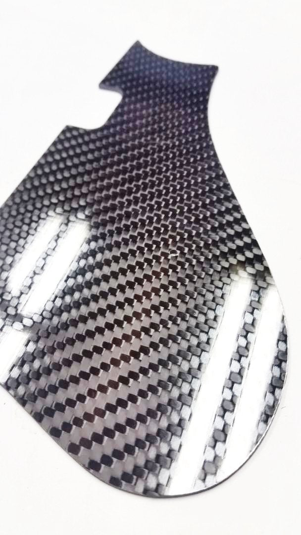 CARBON FIBER Custom Guitar Pickguard Fits Harmony Rocket 2 Pickups H54 H56