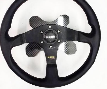 CARBON FIBER Steering Wheel Button Switch Plate for MOMO or 70mm bolt pattern