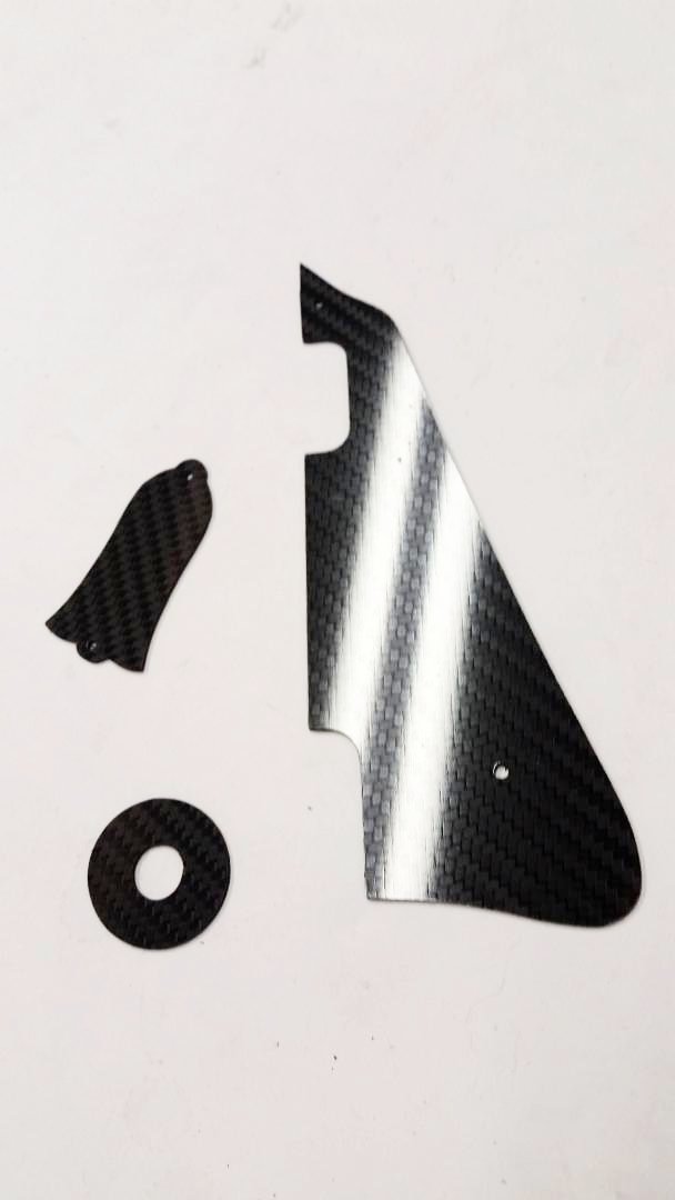 NEW CARBON FIBER Pickguard Truss & Ring Kit For Gibson Les Paul P90 pickup