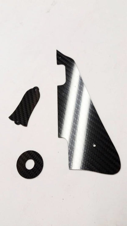 NEW CARBON FIBER Pickguard Truss & Ring Kit For Gibson Les Paul P90 pickup
