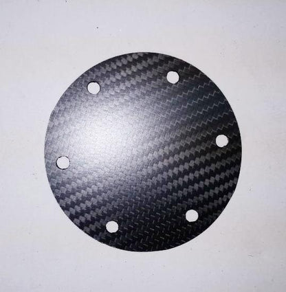 CARBON FIBER ROUND Matte Steering Wheel Horn Button Cover Plate NO Button