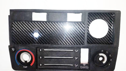 CARBON FIBER CLOCK DELETE w/ 52mm gauge PANEL for BMW 84-91 E30 325i 318i 325e