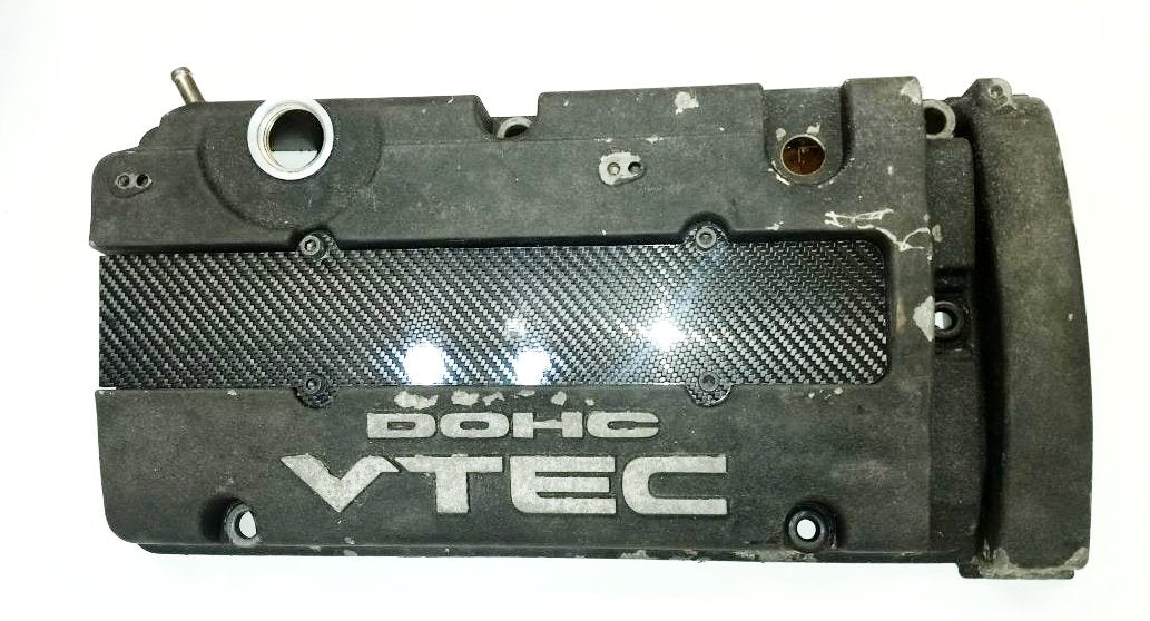 CNC'ed CARBON FIBER REAL PLUG VALVE COVER HONDA PRELUDE VTEC H22 H22A H22A1 SI