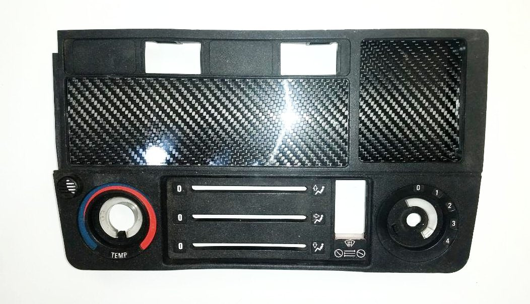 1984-1991 BMW E30 325i 3 Series Radio CARBON FIBER RADIO DELETE