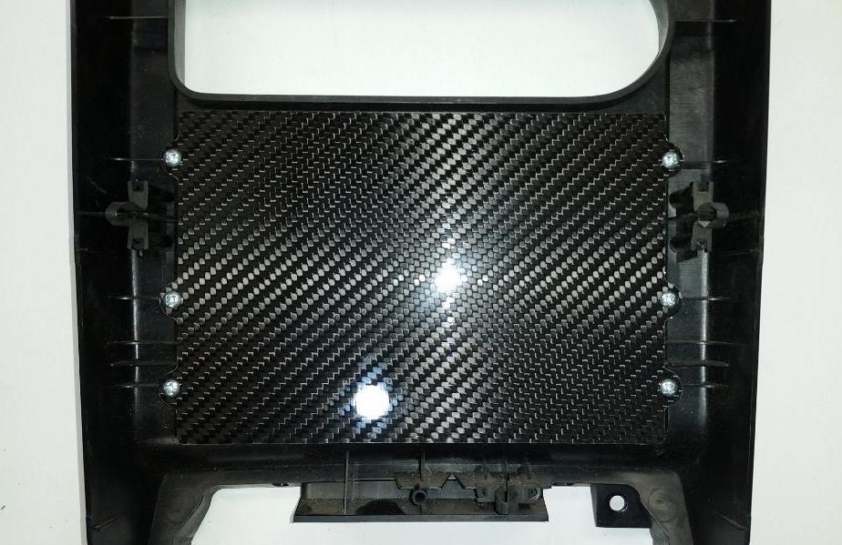 CARBON FIBER DELETE PANEL for 90-93 Mazda Miata Tombstone SURROUND Radio Bezel