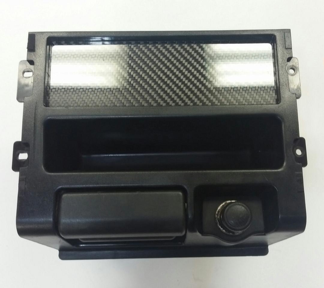 CARBON FIBER Single DIN Radio Stereo Console Off Plate Delete for Honda CRX 88-91