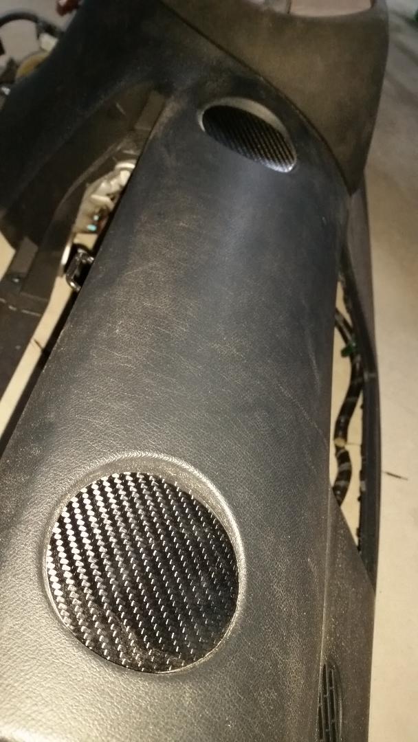 CARBON FIBER AC VENT DELETE 02-06 RSX S PASSENGER HVAC DC5 2 PIECES