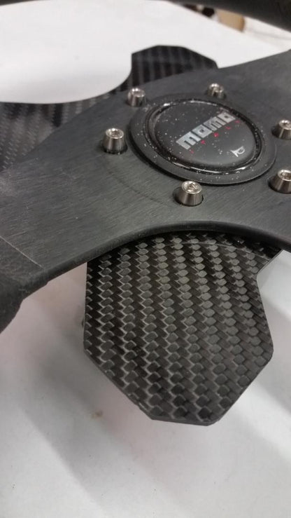 CARBON FIBER Steering Wheel Button Switch Plate for MOMO or 70mm bolt pattern