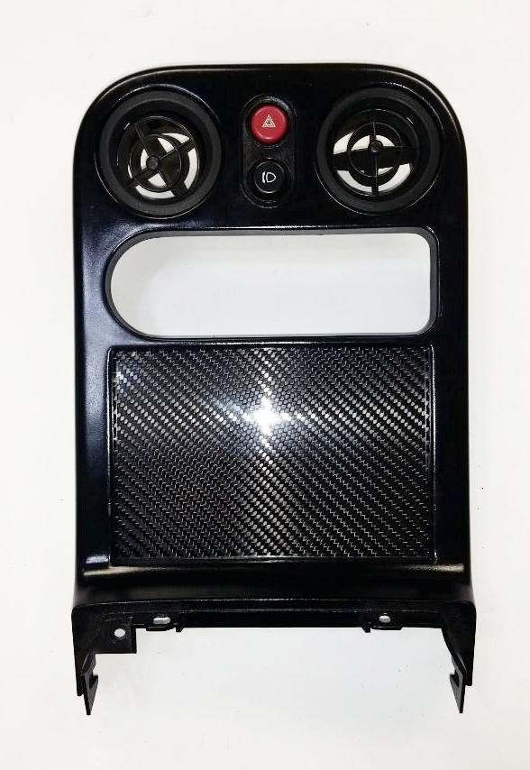 CARBON FIBER DELETE PANEL for 90-93 Mazda Miata Tombstone SURROUND Radio Bezel