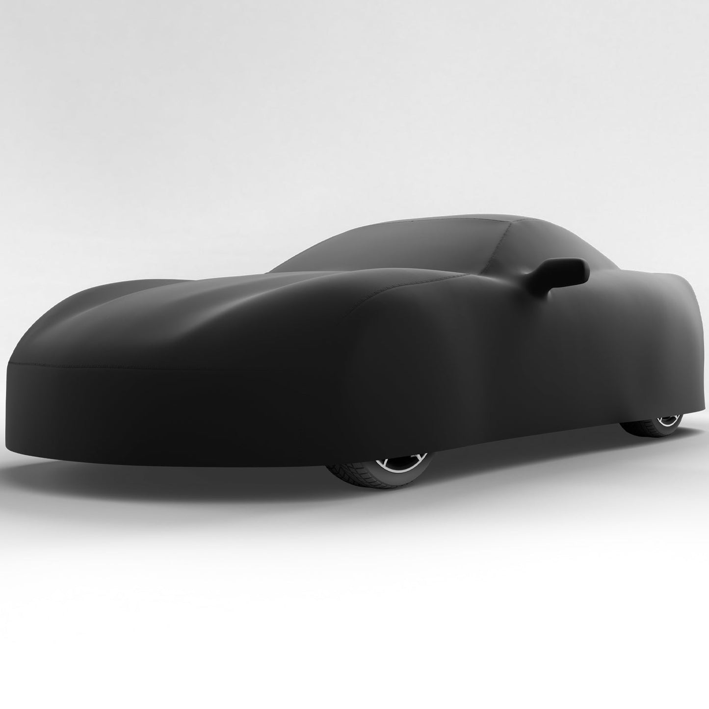 Black Satin BL - Black Car Cover for Chevrolet Corvette Stingray Z51 2015 Coupe 2-Door