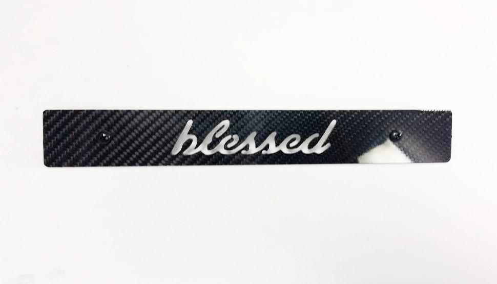 CARBON FIBER CNCed Blessed Front License Plate Delete for Subaru WRX Impreza STi