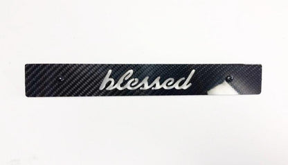CARBON FIBER CNCed Blessed Front License Plate Delete for Subaru WRX Impreza STi