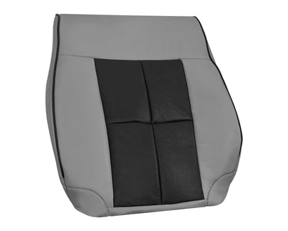 2007 - 2014 Lincoln Navigator Bottom Seat Cover in 2 Tone Gray & Black Leather or Vinyl