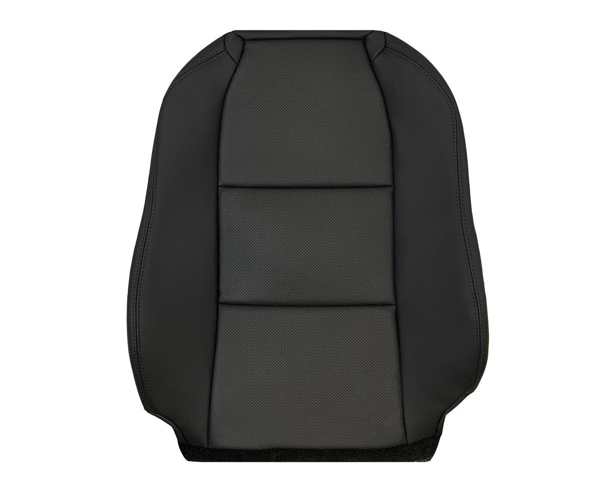 2005 - 2008 Acura TL Driver Or Passenger Replacement Genuine Leather or Synthetic Leather Seat Covers: Perforated Black