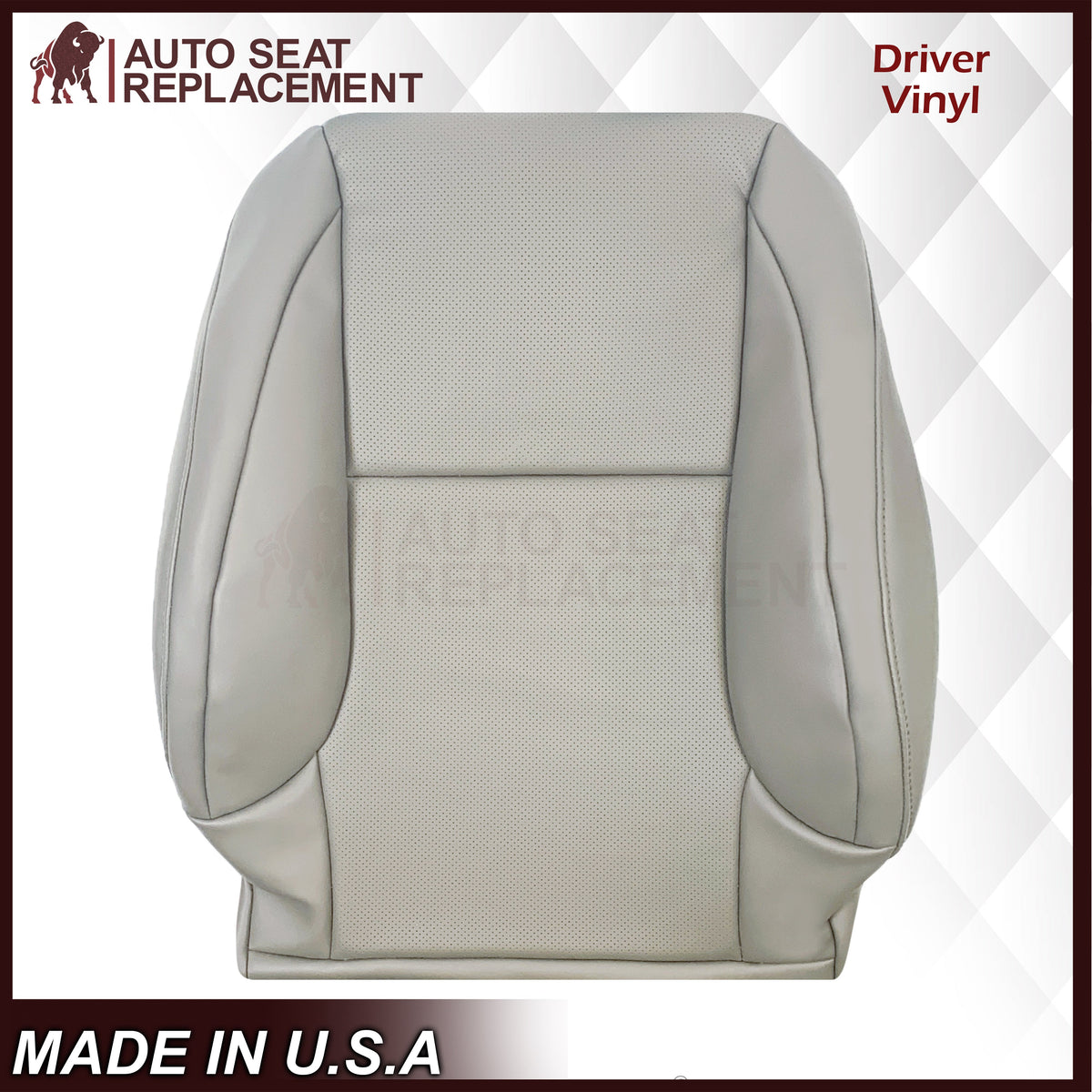 2010-2021 Lexus GX460 Replacement Perforated Synthetic Leather Seat Cover: Ecru “Off-White/Cream” Perforated