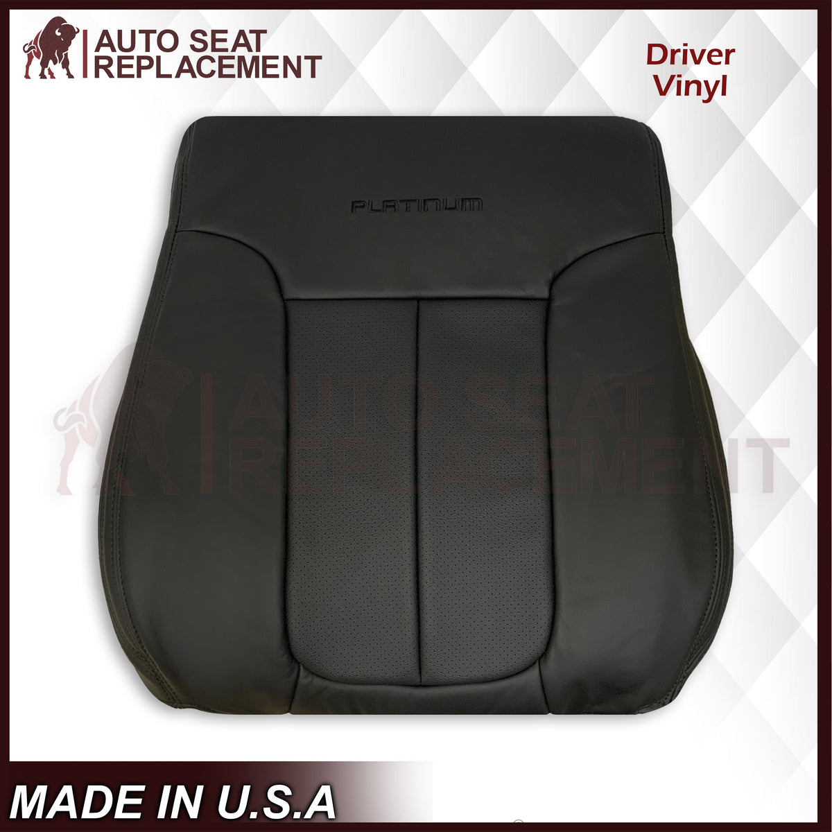 2009 - 2014 Ford F-150 PLATINUM EDITION Perforated Genuine Leather or Synthetic Leather Seat Covers